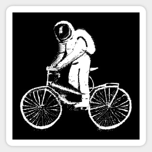 Astronaut on bike Sticker